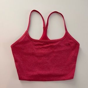 Women’s North Face Cropped Tank, Bright Pink, Size M